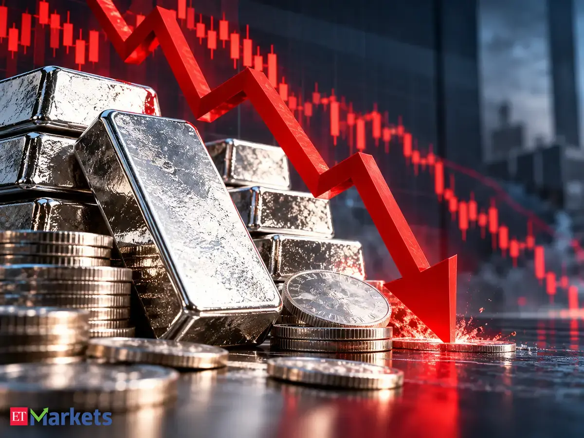 Silver prices slide below Rs 2 lakh/kg, down nearly 55% from Jan peak. What's behind the rapid selloff?