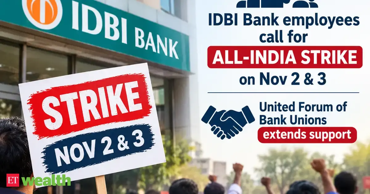 idbi bank: As IDBI Bank employees call for November 2 and 3 all-India ...