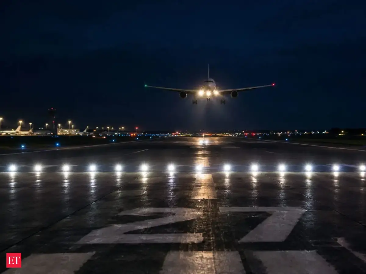 Some US runways have pulsing white lights across their path: When switched on, they mark the point where a landing aircraft must stop short