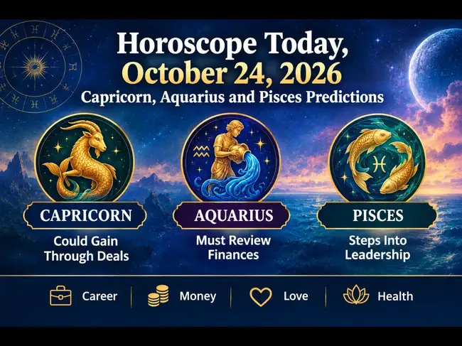 Horoscope Today, October 24, 2026: Capricorn Could Gain Through Deals ...