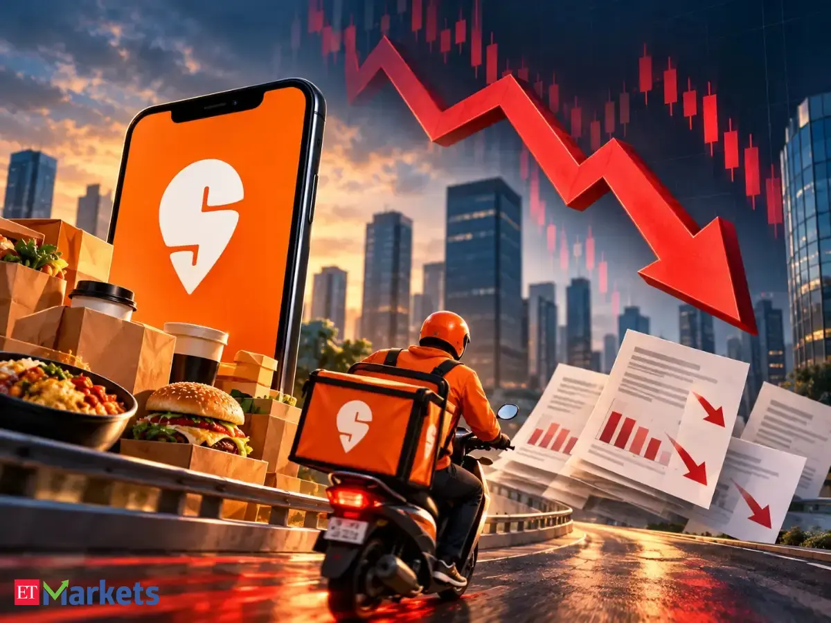 Swiggy sinks 16% to record low as quick-commerce losses widen