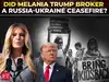 'Both sides wanted to do it': Did Melania help broker Russia-Ukraine ceasefire? Trump weighs in