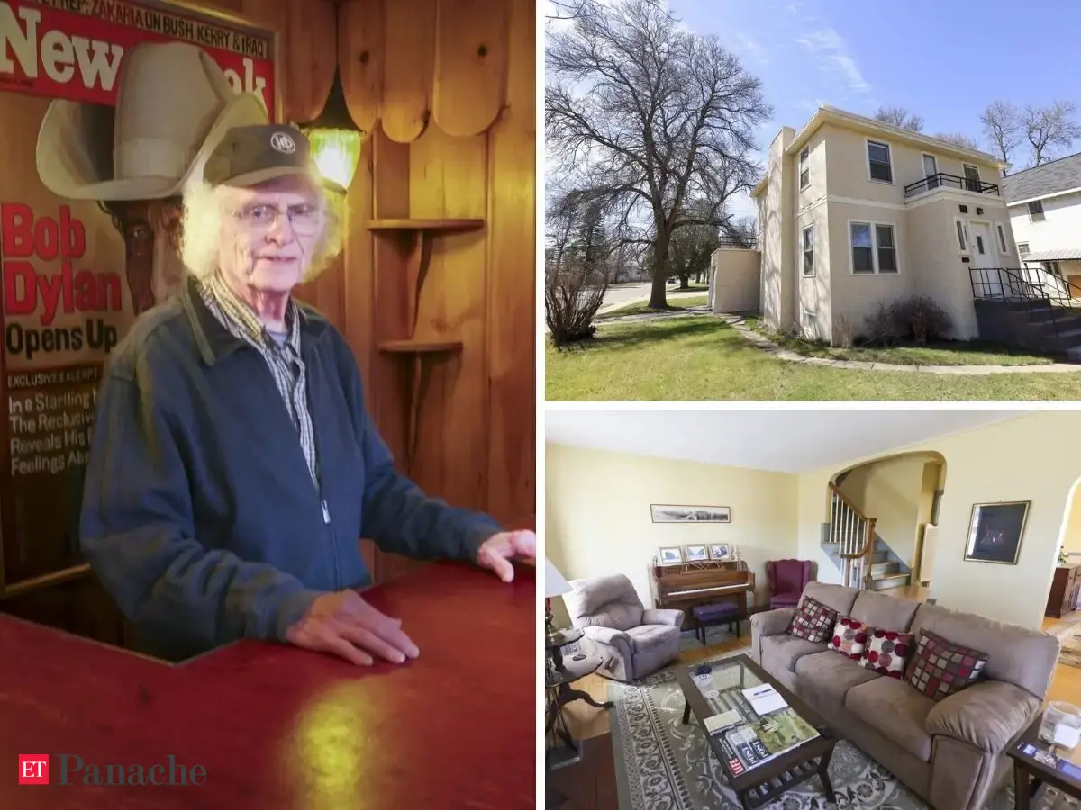 In 2019, a Bob Dylan fan bought his 1,600 sq ft Minnesota childhood home. Inside the 3-bedroom house with his original piano stand, nightstand and family pictures