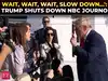 &lsquo;She just keeps on going!&rsquo;: Trump loses patience at reporter as he defends Vivek Ramaswamy's ad