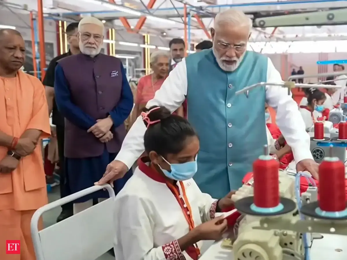 PM Modi inaugurates Arvind's garment manufacturing facility in Varanasi ...