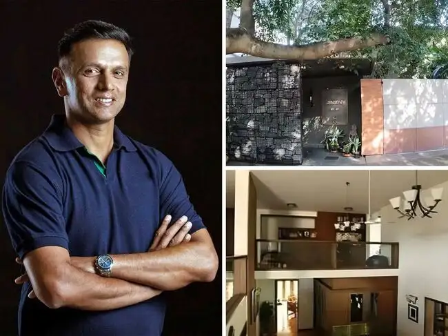 Trophy room, wood-panelled library, private garden: Inside Rahul Dravid ...