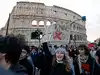 Europe protests spread to Rome&rsquo;s Colosseum as demonstrators try to force entry