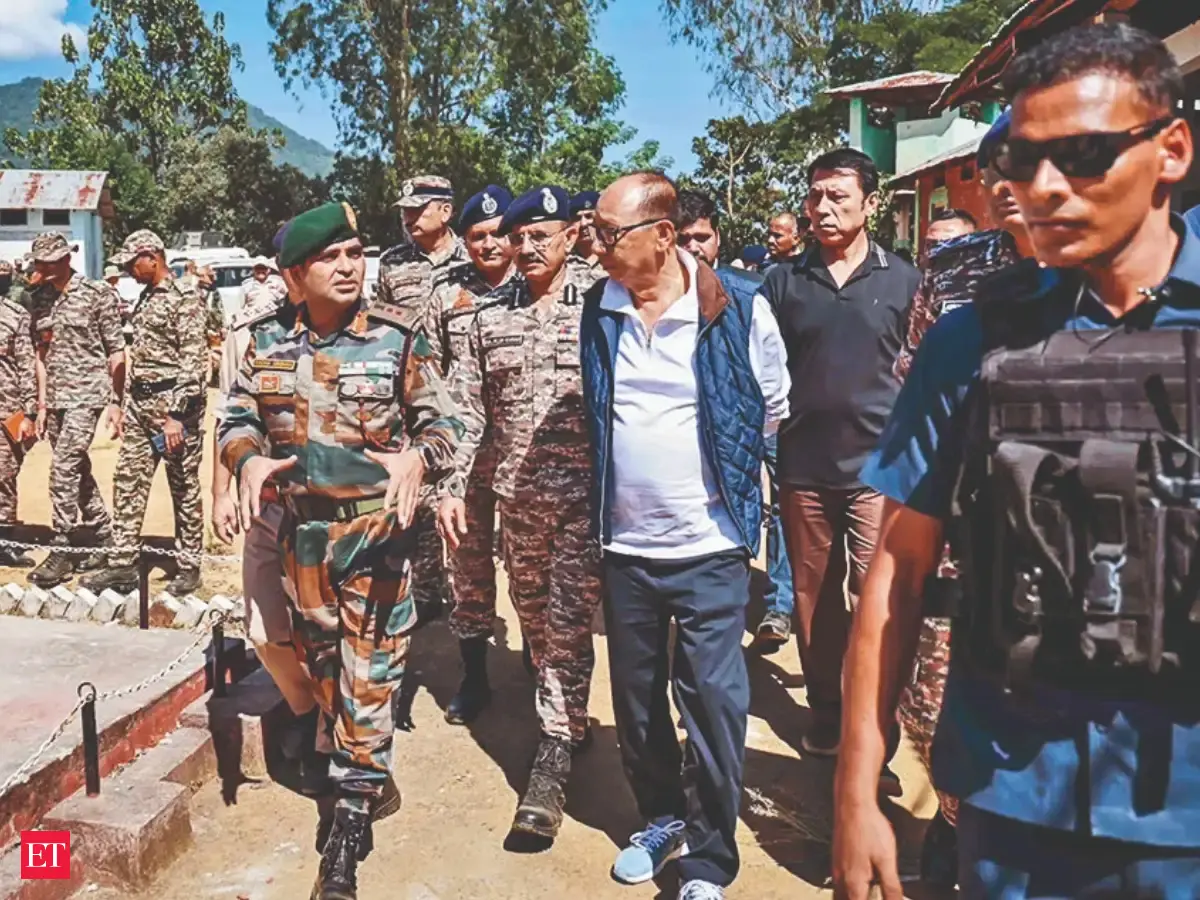 Manipur CM visits designated camp of militants in Kangpokpi district
