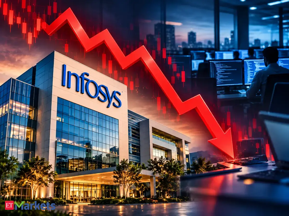 Infosys cuts its growth forecast again and its shares fall 4% as AI squeezes India's outsourcing model