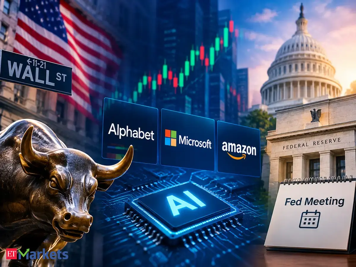 US stocks face crucial test as AI earnings, Fed meeting loom