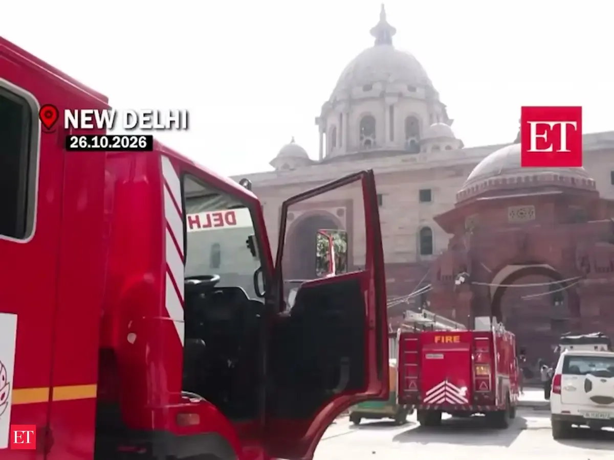 Fire reported at Delhi’s North Block, six fire tenders deployed - The ...