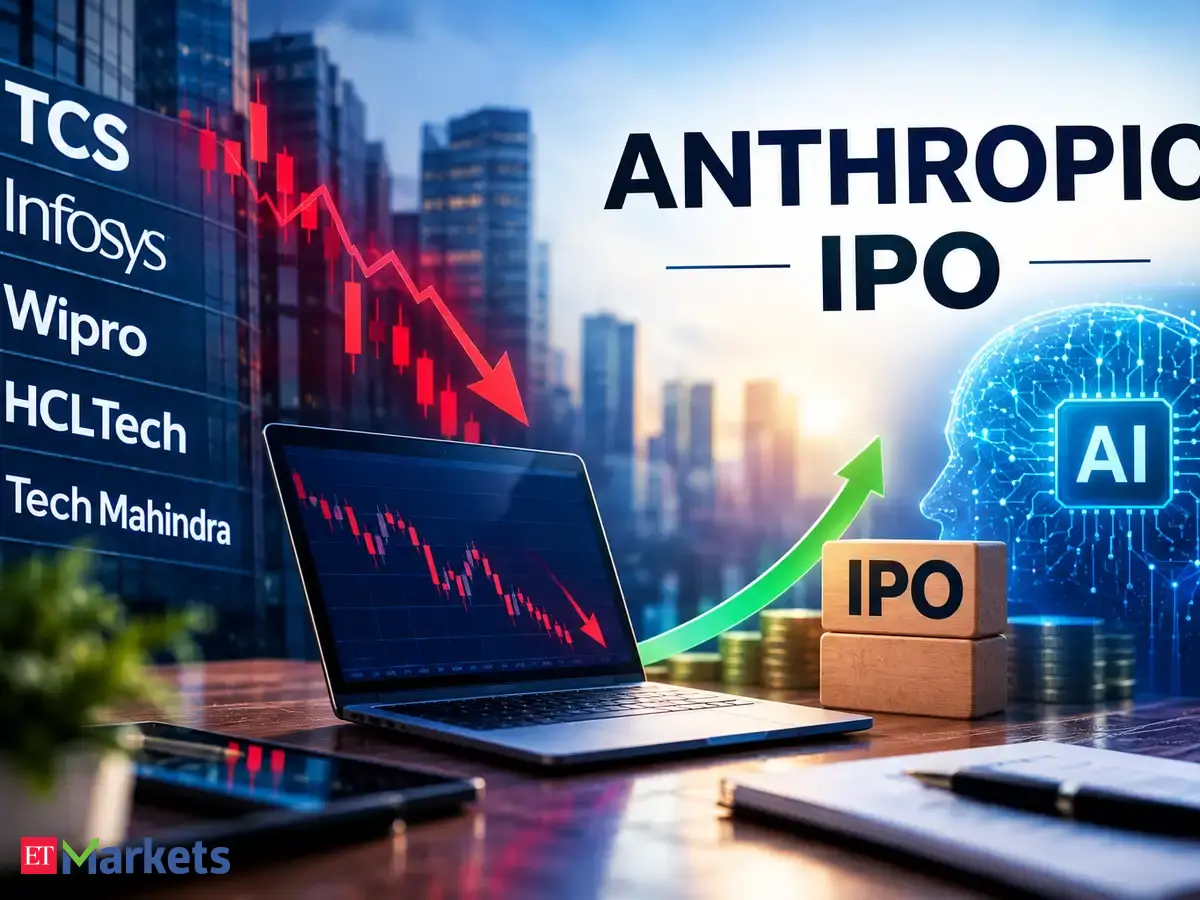 TCS, Infosys, other IT stocks drop up to 3% as Anthropic IPO sparks rally in global AI stocks