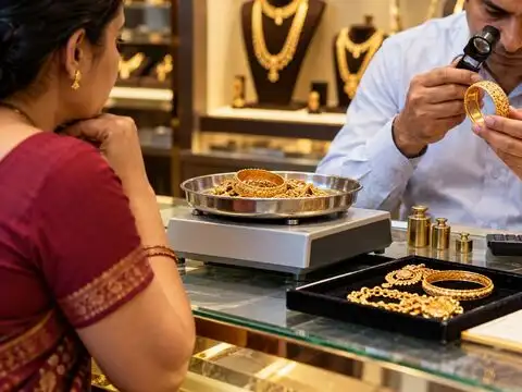 The gold rate you see is not the amount you receive