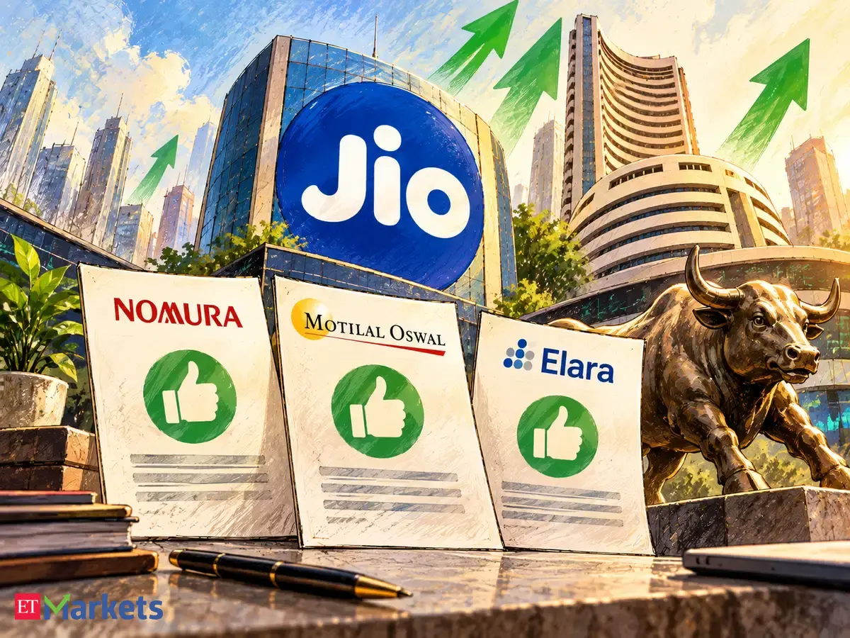 Jio Platforms shares get 3 Buy calls on Day 1 as Nomura, Motilal and Elara initiate coverage. Check target price