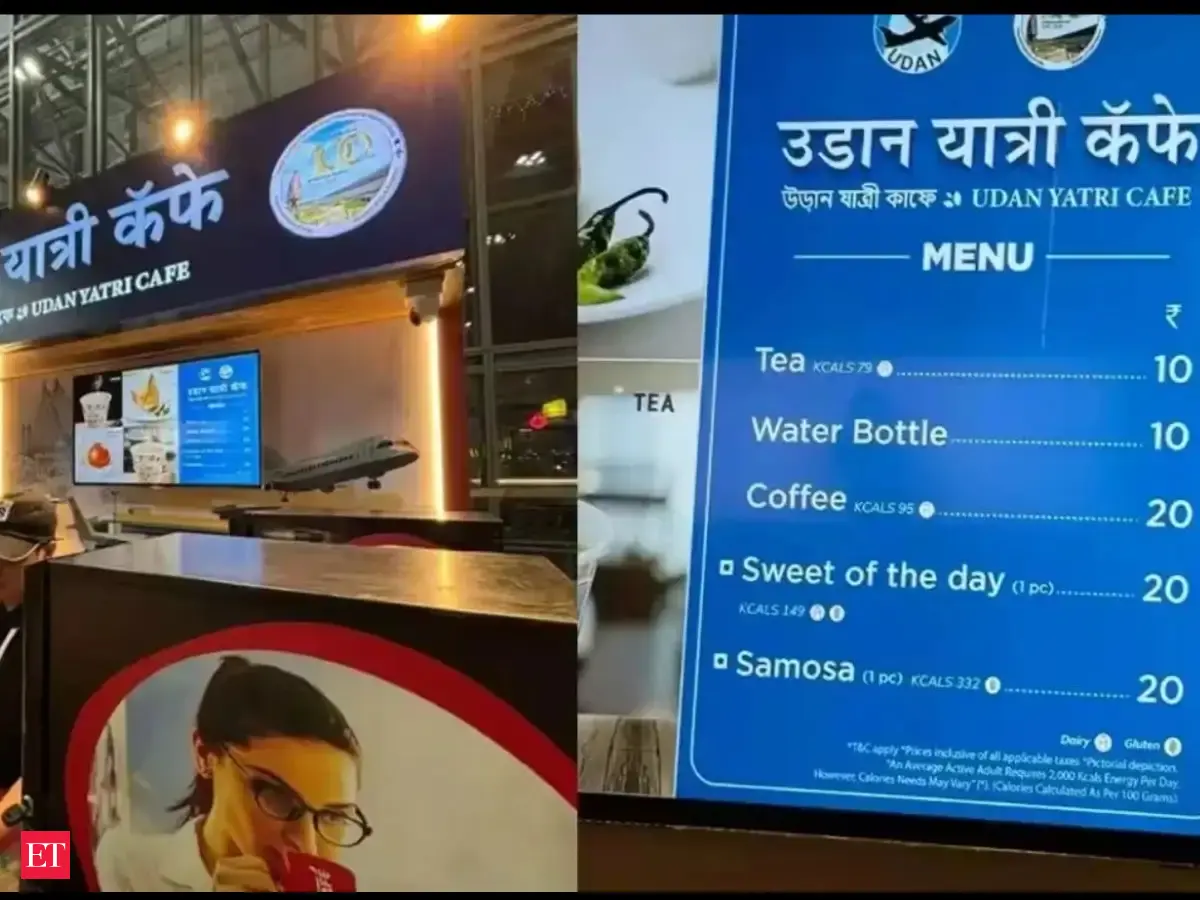 UDAN Yatri Café at Delhi’s IGI Airport: Tea at Rs 10, coffee at Rs 20, snacks at Rs 20 and what else is on the menu?