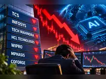 Infosys, TechM, TCS, other IT stocks plunge up to 5%, extend losses as global AI trade rebounds. What lies ahead?<br>