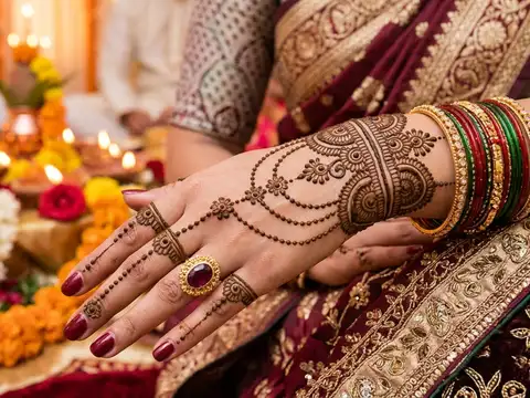 Backhand bracelet mehendi design