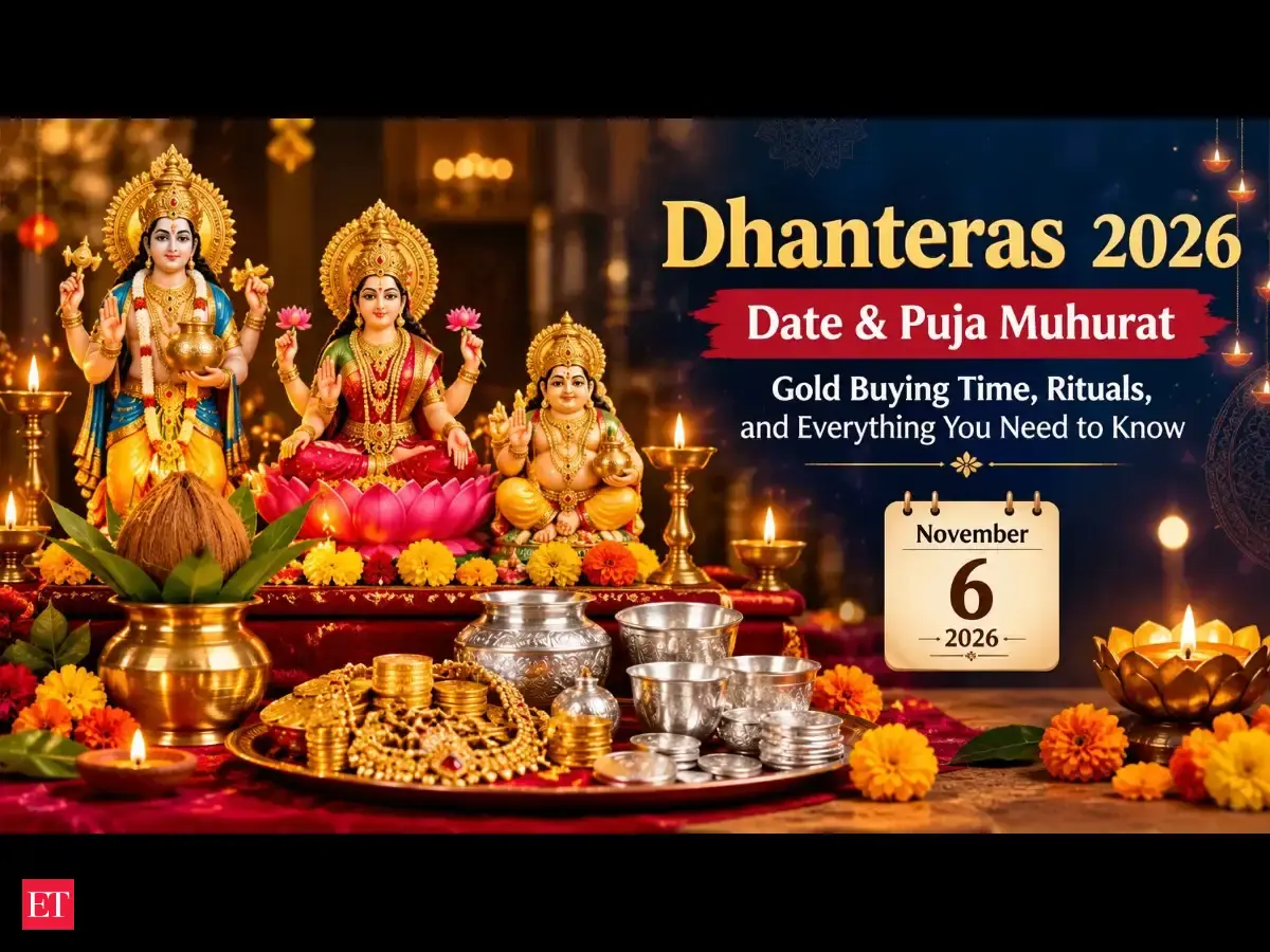 Dhanteras 2026 Date: November 6 or 7? Check the Puja Muhurat, Gold Buying Time and Auspicious Rituals