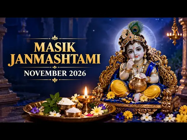 Masik Janmashtami November 2026: Date, Tithi, Puja Muhurat, Vrat Rules ...