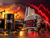 Sensex, Nifty turn lower; broader markets crash as oil tops $116/barrel. What lies ahead?<br>