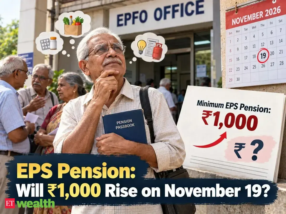 Image accompanying EPS Pension news: Can EPFO increase minimum pension from ₹1,000 on November 19?, from The Economic Times