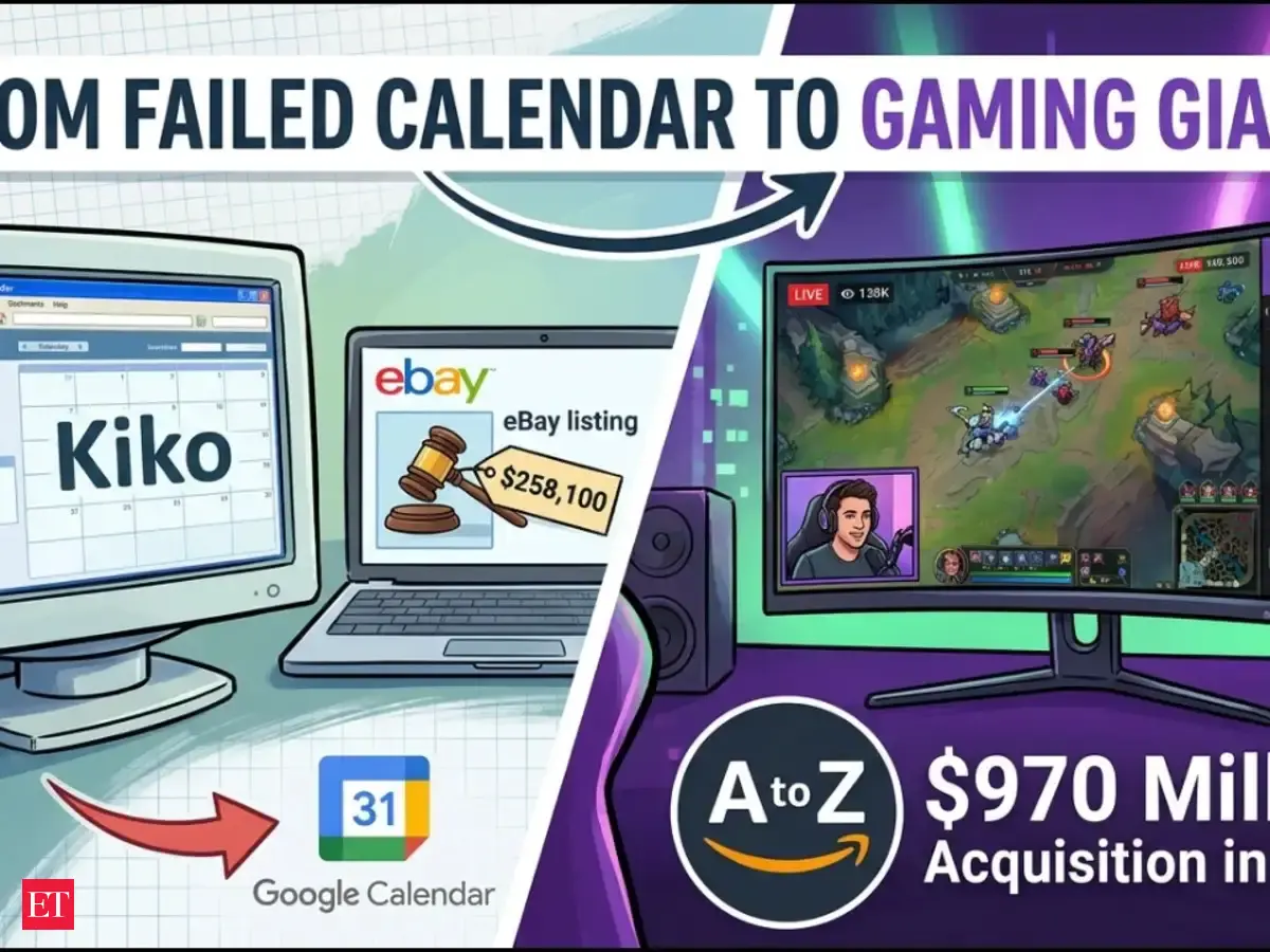 Google Calendar crushed their first startup, so they sold it on eBay. Then they built Twitch