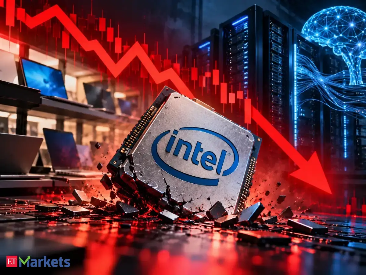 Intel stock plunges 30% as weak PC demand and AI costs trigger global chip selloff