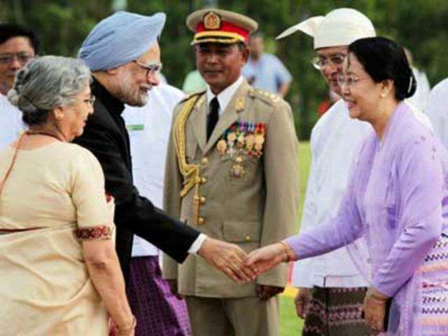 Prime Minister Manmohan Singh in Myanmar