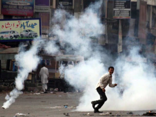 Protest against power cuts in Karachi