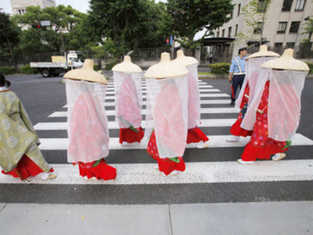 The biennial Sanno Festival parade in Tokyo