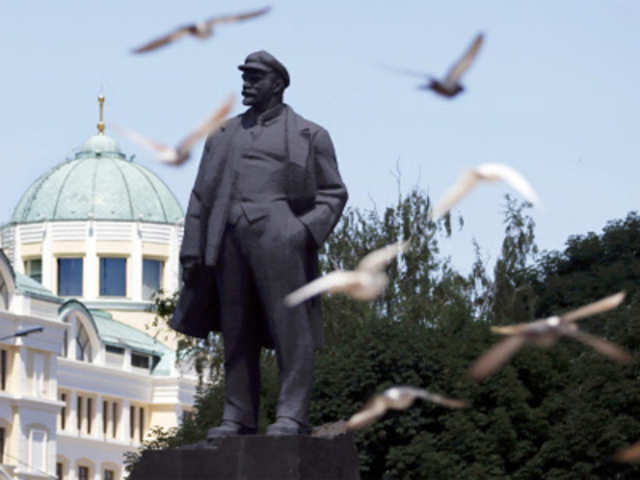 Statue of the founder of the Soviet state Vladimir Lenin
