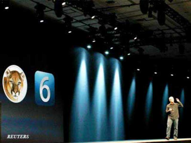 Apple CEO speaks during conference