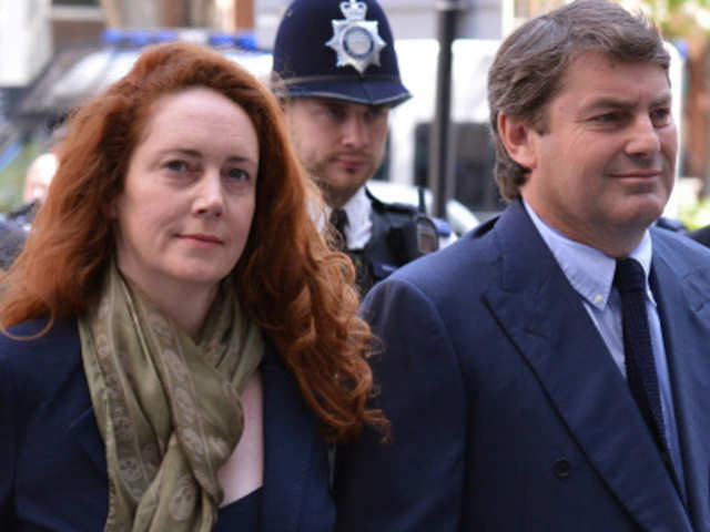 Rebekah Brooks former Chief Executive of News International appears in a British court for the first time