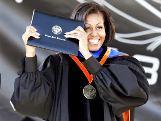 Michelle Obama receives an honorary degree