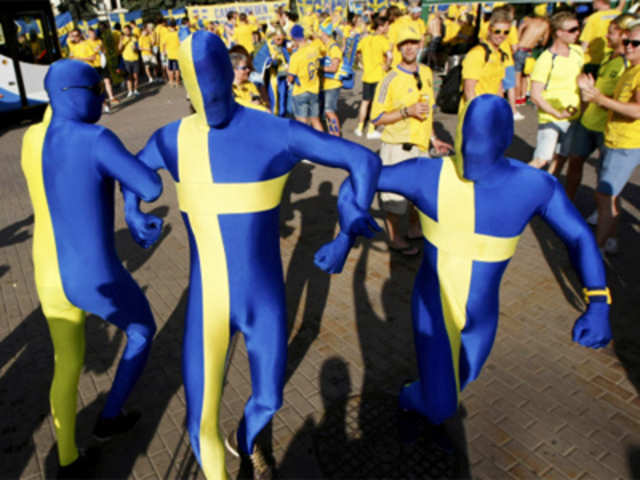 Euro 2012: Sweden soccer fans