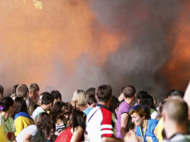 Ukraine fans at Euro 2012