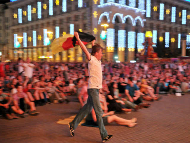 German supporters at Euro 2012