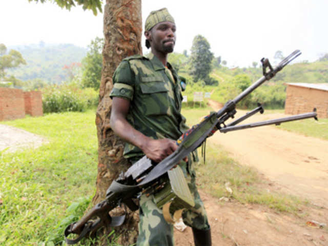 A M23 rebel fighter in eastern Democratic Republic of Congo
