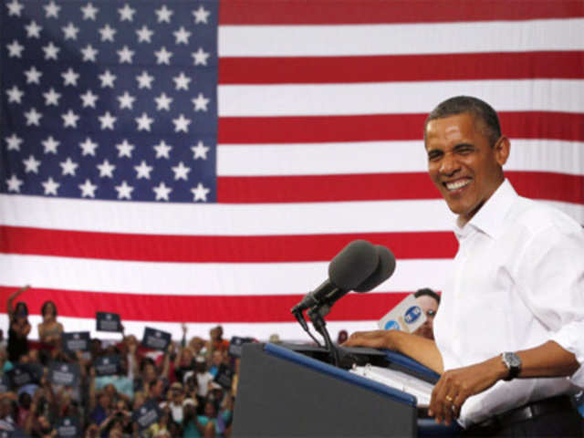 Barack Obama at campaign rally