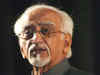Hamid Ansari files nomination papers for Vice Presidential poll