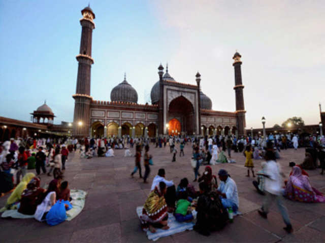 Muslims break their fast during 'Iftar'