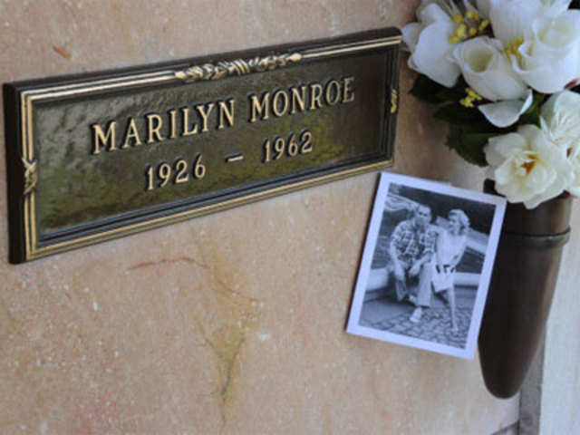 The crypt of Marilyn Monroe