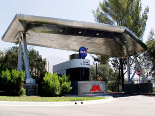 The entrance of NASA's Jet Propulsion Laboratory