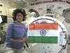 Sunita Williams hoists Tricolor in space