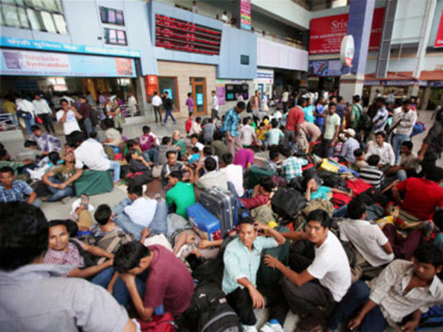 North East people flee Bengaluru