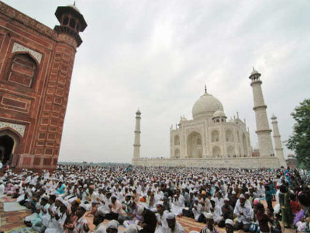 Eid-al-Fitr at the historic Taj Mahal