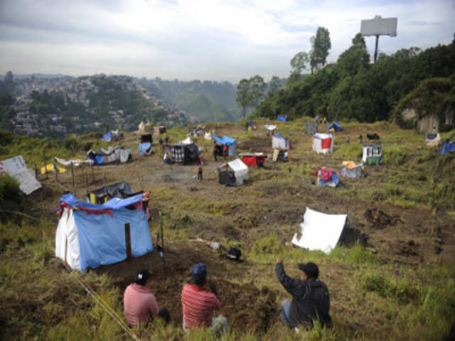 Families evicted in  Guatemala City