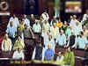 NDA leaders hold demonstration in Parliament on coal issue