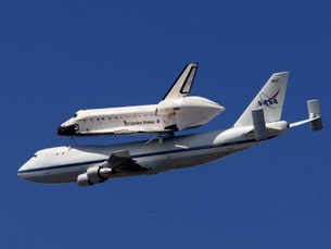 Space Shuttle Endeavour arrives in L.A.