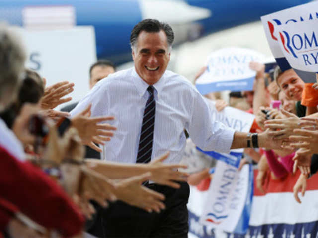 US Republican Presidential candidate Mitt Romney